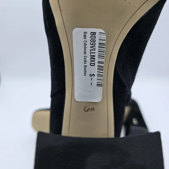 Sam Edelman Codie Booties, Black Suede, Women's Size 6.5 - Picture 10 of 12